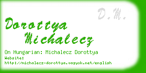 dorottya michalecz business card